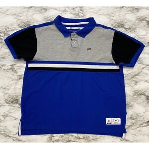 Southpole MCMXCI Mens Polo Shirt Size L Multicolor USA Run The Block Short Sleev